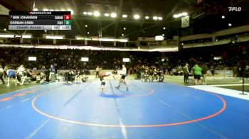 165 lbs Champ. Round 2 - Corban Chen, Southlake Carroll vs Ben Johansen, Camas