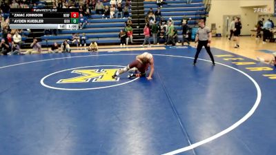 126 lbs Semifinal - Ayden Kuebler, Grand Island vs Zaiac Johnson, Norfolk