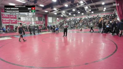 132 lbs Champ. Round 1 - Travis Backer, Liberty (Winchester) vs Jack Gregson, San Marino