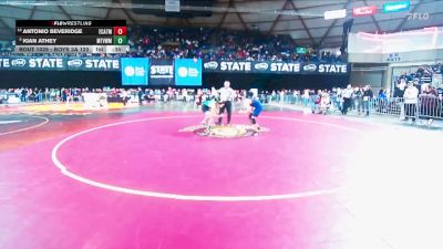 Boys 3A 120 lbs 7th Place Match - Kian Athey, Mountain View vs Antonio Beveridge, Eastside Catholic