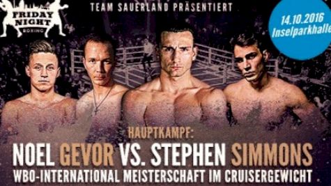 Live Boxing: Noel Gevor vs. Stephen Simmons Preview