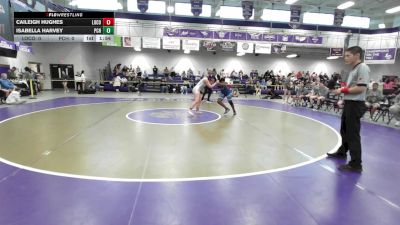 155 lbs Semis & 1st Wb (8 Team) - Isabella Harvey, Pierce County HS vs Caileigh Hughes, Long County