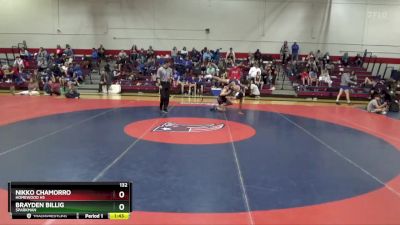 132 lbs Round 3 - Nikko Chamorro, Homewood Hs vs Brayden Billig, Sparkman