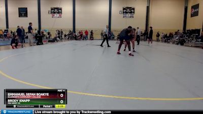 285 lbs Cons. Round 2 - Emmanuel Sefah Boakye, Ellsworth Community College vs Brody Knapp, MN-West CC