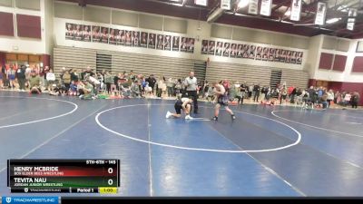 145 lbs Round 1 - Tevita Nau, Jordan Junior Wrestling vs Henry McBride, Box Elder Bees Wrestling