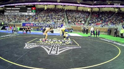 D2-165 lbs 1st Place Match - Owen Segorski, Lowell HS vs Zane Willobee, Gaylord HS