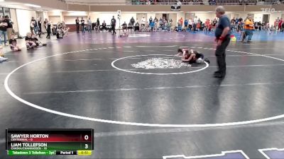 60 lbs Placement (4 Team) - Liam Tollefson, Chaska/Chanhassen vs Sawyer Horton, Centennial