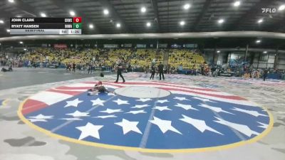65 lbs Semifinal - John Clark, Cowboy Kids Wrestling Club vs Ryatt Hansen, Black Hills Wrestling Academy