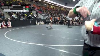 157 lbs Quarterfinal - Mario Hamm, Carlisle vs Bas Diaz, Waverly-Shell Rock