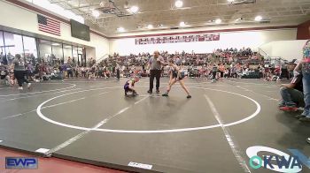 67 lbs Rr Rnd 4 - Emyle Thompson, HURRICANE WRESTLING ACADEMY vs Prim Merrell, Mannford Pirate Youth Wrestling