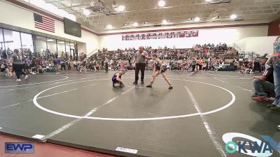 67 lbs Rr Rnd 4 - Emyle Thompson, HURRICANE WRESTLING ACADEMY vs Prim Merrell, Mannford Pirate Youth Wrestling