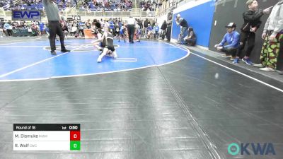 52 lbs Round Of 16 - Marcus Dismuke, Miami vs Rawley Wolf, Cowboy Wrestling Club