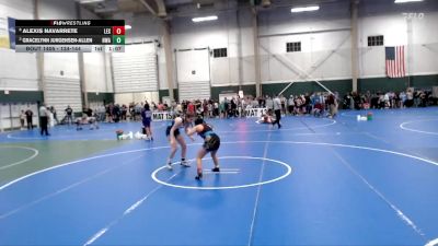 134-144 lbs Quarterfinal - Gracelynn Jurgensen-Allen, Nebraska Wrestling Academy vs Alexis Navarrete, Lexington