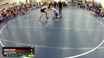 140 lbs Finals (8 Team) - Ezra Gillette, Idaho vs Drake Troxel, Nebraska Blue