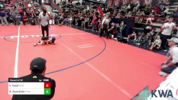 43 lbs Round Of 32 - Kase Hood, Weatherford Youth Wrestling vs Alfredo Guardiola, Tonkawa Takedown Club