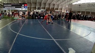 105 lbs Cons. Round 2 - Juan Nunez, Arizona vs Wesston Allen, Wyoming