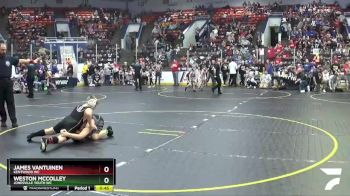 112 lbs Quarterfinal - James VanTuinen, Kentwood WC vs Weston McColley, Jonesville Youth WC