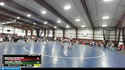 58 lbs Cons. Round 2 - Maxwell Motta, Syracuse Titans Wrestling vs Brextin Fromeyer, Talons Wrestling Club