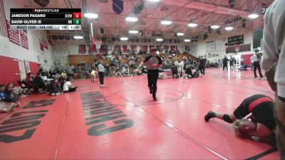 144-160 lbs Round 2 - Jameson Pagano, San Clemente Youth Wrestling vs David Oliver Iii, Reign WC