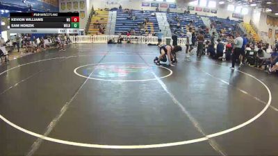 165 lbs Round 2 (8 Team) - Sam Honzik, Wellington Black vs Kevion Williams, Westside Wrestling