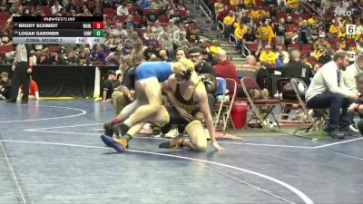 2A-190 lbs Cons. Round 2 - Logan Gardner, Eddyville-Blakesburg-Fremont vs Brody Schmidt, Wahlert, Dubuque
