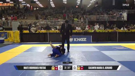 Caeawen Maria R. Adriano vs Maite Rodrigues Freitas 2025 Pan Kids Jiu-Jitsu IBJJF Championship