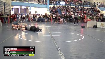 120 lbs Champ. Round 2 - Kruz Allred, Ridgeline vs Justus Briggs, Meridian