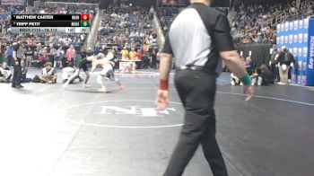 7A 113 lbs Cons. Semi - Matthew Carter, New Hanover vs Tripp Petit, Mooresville High School