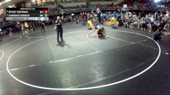 95 lbs Cons. Round 3 - Caidence DeBock, 308 Wrestling Academy vs Myley Hoffman, NCYAC