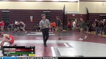JV-1 lbs Round 3 - Cam McGraw, Alburnett vs Jonah Burns, Central Community, Elkader