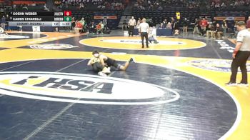 3A 150 lbs Champ. Round 1 - Coehn Weber, Joliet (West) vs Caden Chiarelli, Downers Grove (North)