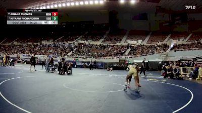 126-D2 Cons. Semi - Kiyaani Richardson, Desert Sunrise High School vs Ariana Thomas, Marcos De Niza High School