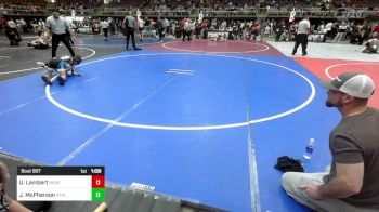 78 lbs Quarterfinal - Uriah Lambert, Bear Cave vs Jaxson McPherson, Athlos Wrestling