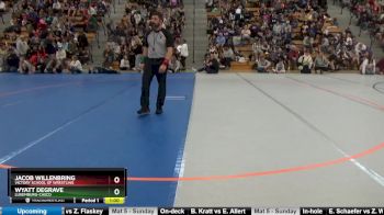 65 9U Champ. Round 2 - Wyatt DeGrave, Luxemburg-Casco vs Jacob Willenbring, Victory School Of Wrestling