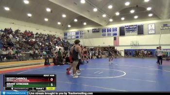 195 lbs Quarterfinal - Grant Stricker, Servite vs Scott Carroll, Granite Hills High School