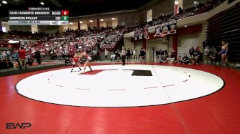 140 lbs Consi Of 8 #2 - Faith Roberts Bruesch, Mcloud HS Girls vs Emerson Pulley, Searcy High School