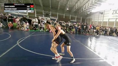 88 lbs Cons. Semi - Kash Huber, Uintah Wrestling vs Treyden Rigby, Wasatch Wrestling Club