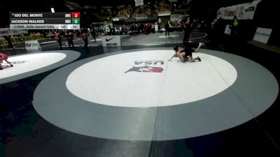 115 lbs Cons. Sub-quarters - Gio Del Monte, Delta Wrestling Club vs Jackson Walker, Hughson Wrestling Club