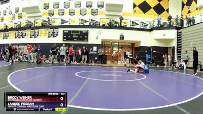 119 lbs Semifinal - Brody Weimer, Contenders Wrestling Academy vs Landen Pegram, Maurer Coughlin Wrestling Club