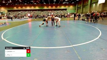 157 lbs Consi Of 32 #2 - Isaac Larson, Horizon High School vs Lawson Fry, La Costa Canyon