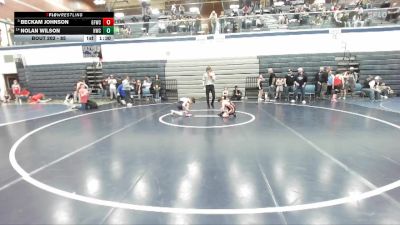 85 lbs Champ. Round 1 - Beckam Johnson, Glenn Ferry Wrestling Club vs Nolan Wilson, Hawk Wrestling Club