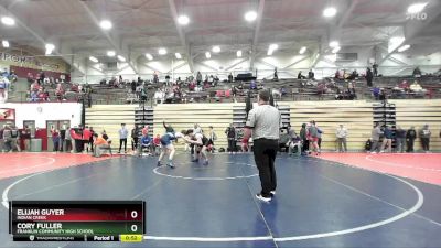 165 lbs 1st Place Match - Elijah Guyer, Indian Creek vs Cory Fuller, Franklin Community High School