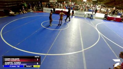 106 lbs Semifinal - Camm Colgate, Foothill Cougars Club vs Gabryel Juarez, Lion Of Judah Wrestling Academy