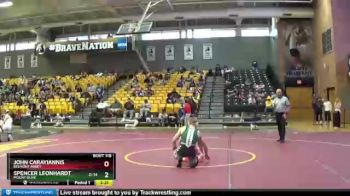 141 lbs Cons. Semi - Spencer Leonhardt, Mount Olive vs John Carayiannis, Belmont Abbey