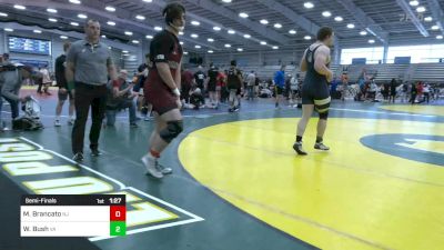 220 lbs Semifinal - Mason Brancato, NJ vs Wyatt Bush, VA