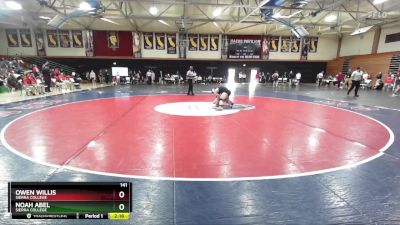 141 lbs Cons. Round 2 - Noah Abel, Sierra College vs Owen Willis, Sierra College