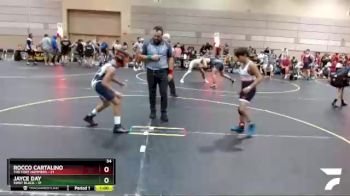 92 lbs Quarterfinals (8 Team) - Jayce Day, SWAT Black vs Rocco Cartalino, The Fort Hammers