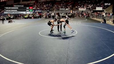 D 2 126 lbs Champ. Round 2 - Lucas Manuel, Sam Houston vs Kalan Sanders, Lakeshore