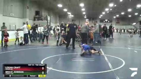 72 lbs Semifinal - Logan Craft, Mason WC vs Brock Johnson, Lowell WC