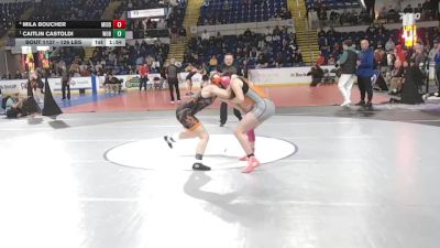 126 lbs Semifinal - Mila Boucher, Middleborough vs Caitlin Castoldi, Woburn